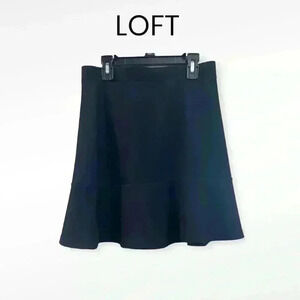 🆕LOFT Black, Ponte Flippy Skirt-Size XS.